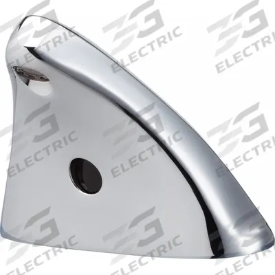 CHICAGO FAUCETS Bathroom Sensor Faucet: ELR, Centerset, Cast Brass, Polished Chrome - Sensor-Operated Institutional Faucets