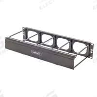 HUBBELL PREMISE WIRING Single Side Horizontal Ring Manager: Horizontal, 2 U, Single Side Sides (MPN HM27C). Key specifications — Color: Black; Orientation: Horizontal; Brand: HUBBELL PREMISE WIRING; Material: Steel; Number of Sides: Single Side.