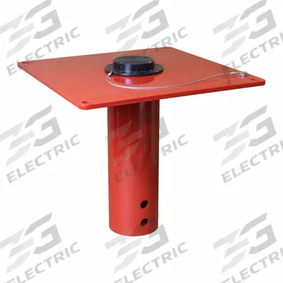 THERN Mounting Bases for Davit Cranes: Socket, Steel - Socket-Mount Bases