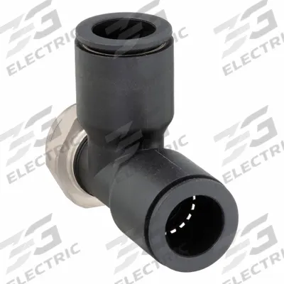 LEGRIS Push-Fit Tee Fitting: 16 mm OD x 16 mm OD x 3/8 in Pipe Size, Tube x Tube x MBSPP - Nylon & Nickel-Plated Brass Tube Fittings