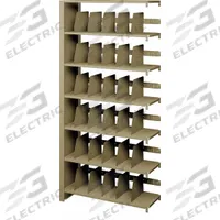 TENNSCO Add-On Open File Shelves: Open Back, 30 Dividers, 6 Shelves, 76 in Overall Ht, Sand, Steel (MPN 127648AC). Key specifications — attr988385: 127648AC; attr988386: Open; attr988387: TENNSCO; attr988391: Sand; attr988404: Powder Coated; attr988407: T Upright; attr988411: Steel.