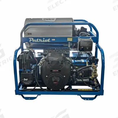 DELCO Patriot Pressure Washer: Heavy Duty, Skid Mount, 3,000 psi, 8 gpm - Hot Water Pressure Washers