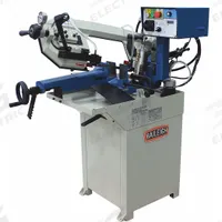 BAILEIGH INDUSTRIAL Band Saw: 8 1/4 in x 6 11/16 in, 66 to 280 SFPM, 0° Left to 60° Right, 1 Phase (MPN BS-210M). Key specifications — attr313020: 1; attr313018: 0° Left to 60° Right; attr313016: 8-1/4 in x 6-11/16 in; attr313017: 66 to 280 SFPM; attr325084: BAILEIGH INDUSTRIAL.