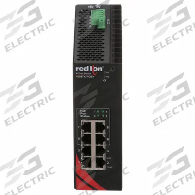 RED LION Ethernet Switch: Unmanaged, DIN Rail, 12 Ports, RJ45, 10/100/1000 Base-T/16 Gbps - DIN Rail-Mount Ethernet Switches