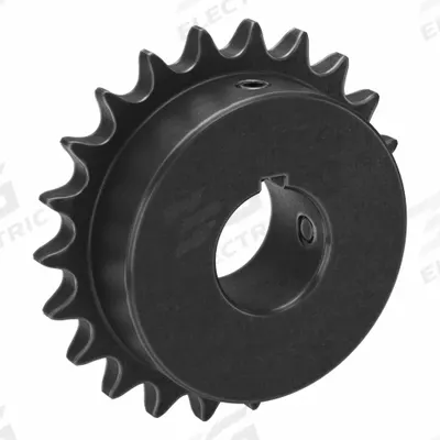 TSUBAKI Single Strand Sprocket: 40, For 1/2 in Chain Pitch, 1 1/8 in Bore Dia, 22 Teeth - Size 40 Fixed-Bore Roller Chain Sprockets