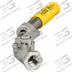 APOLLO Manual Two-Way Ball Valve: 1/2 in, Stainless Steel, Straight Valve Body, FNPT x FNPT, MPTFE (MPN 7650301A). Key specifications — Brand: APOLLO; Handle: Spring-Return Lever.