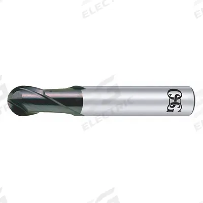 OSG Ball End Mill: Carbide, WXS Coated, 5 Flute, 1/8" Mill Dia, 3/16" LOC - Carbide Ball End Mills for Hardened Materials