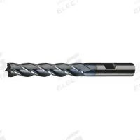 CLEVELAND Square End Mill: High Speed Steel, TiCN Coated, 6 Flute, 1" Mill Dia, 1-7/8" LOC, 4" OAL (MPN C75073)