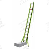 LITTLE GIANT Extension Ladder: 28 ft Ladder Size, Fiberglass, 375 lb Load Capacity, 62 lb Wt (MPN 17628). Key specifications — Color: Green; Brand: LITTLE GIANT; Included Features: Outriggers; Removable Fly: Fixed.