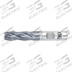 OSG Roughing End Mill: Cobalt, TiCN Coated, 4 Flute, Fine Pitch, 1/4" Mill Dia, 1/4" LOC (MPN 4558908)