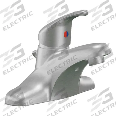 CLEVELAND FAUCET GROUP Bathroom Faucet: Cornerstone, Metal, Brushed Nickel Finish - Centerset Handle Bathroom Faucets
