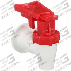 OASIS Dispensing Spout: Plastic, Red/White, NPT, 3/8 in Inlet Pipe Size (MPN 032135-114). Key specifications — Inlet Connection Type: NPT; Product Type: Water Dispenser Spout; Material: Plastic; Brand: OASIS; Color: White; Compatible Product Type: Oasis Water Coolers.