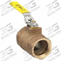 APOLLO Manual Two-Way Ball Valve: 2 in, Bronze, Straight, FNPT x FNPT, 600 psi Max. Pressure (CWP) (MPN 701082741). Key specifications — Brand: APOLLO; Handle: Locking Lever.