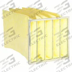 GRAINGER Pocket Air Filter: 20 in x 20 in x 30 in, MERV 15, Yellow, Synthetic, 5 Pockets (MPN 911TC6). Key specifications — Display Sell UOM: EA; Brand: GRAINGER; Media Material: Synthetic; Performance Rating: MERV 15.