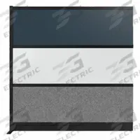 LUXOR Adaptable, stylish dividers designed to create flexible, private, and productive workspaces (MPN MW-7070-XWCGWB). Key specifications — Frame Finish: Eggshell; Frame Material: Aluminum; Mounting Location: Add-On; Panel Color: Gray; Panel Surface Material: Acrylic; Panel Secondary Color: Blue.