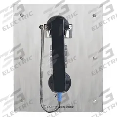 HUBBELL GAI-TRONICS Telephone: Flush Mount, Rugged Phones for Haz Areas, Keypad, Speakerphone, PSTN (MPN 276-001AC). Key specifications — attr928999: Water Resistant; attr929001: Yes; attr929004: No; attr929005: Yes; attr928966: 276-001AC; attr928972: Armored; attr928968: No; attr928969: No.