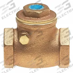 MILWAUKEE VALVE Swing Check Valve: Swing, Inline Valve Body, 3/4 in Pipe Size, FNPT x FNPT, Brass (MPN UP0967000034). Key specifications — Brand: MILWAUKEE VALVE.
