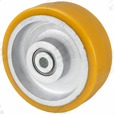 APPROVED VENDOR Caster Wheel: 6 in Wheel Dia., 3 in Wheel Wd, Polyurethane - Polyurethane Tread on Iron Core Wheels