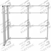VERSADESK Cubicle Kit: 66 in Overall Ht, 41 1/2 in Overall Wd, 4 Panels, Clear, WorkNest® (MPN WNCLL-7248-W). Key specifications — Panel Color: Clear; Brand: VERSADESK; Window Style: Clear.