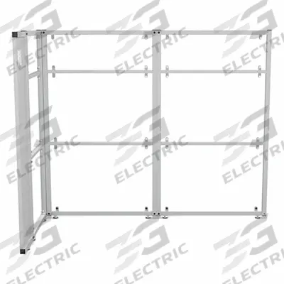 VERSADESK Cubicle Kit: 66 in Overall Ht, 41 1/2 in Overall Wd, 4 Panels, Clear - Modular Cubicle Walls