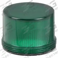 SIEMENS Pilot Light Lens: 30 mm Panel Mounting Hole Dia, Green, Concentric Rings, Class 52 (MPN 52RA4S3). Key specifications — Brand: SIEMENS; Compatible with Series: Class 52; Lens Material: Plastic.