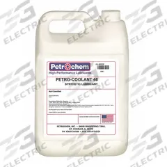 PETROCHEM Compressor Oil: 1 gal, Jug, 10 SAE Grade, 46 ISO Viscosity Grade, 155 Viscosity Index (MPN PETRO-COOLANT 46-001). Key specifications — attr59744: 155; attr59746: 46; attr59736: No; attr59735: Jug; attr59738: Petro-Coolant 46; attr59749: 10.