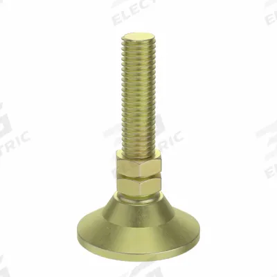 80/20 Leveling Feet: 10 Series/15 Series, Steel, 1 7/8 in x 1 7/8 in x 3 1/8 in - Pivot Leveling Feet