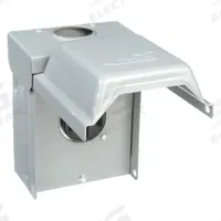 GE Unmetered Surface Power Outlet: 50 A, 120/240V AC, 14-50R (MPN U054). Key specifications — attr952388: GE; attr981149: Steel; attr981159: 3R; attr981173: 120/240V AC.