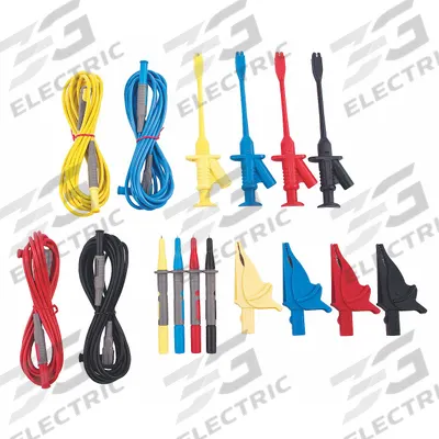 EXTECH Test Lead Kit: CAT IV, 10 ft - Leads, Clips & Probes