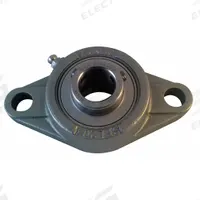 NTN 2 Bolt Flange Bearing: Radial Ball, 1 1/4 in Bore, SS, Set Screws, 5 13/32 in Lg, 1 3/4 in Wd (MPN SUCFL207-20). Key specifications — Bore Type: Cylindrical; Brand: NTN; Lubricant Material: FDA/USDA-H1 Solid Grease; Mounting Bolt Size: 5/8 in; System of Measurement: Inch; Included Bearing Cap: None.