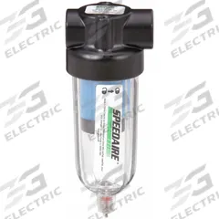 SPEEDAIRE Pneumatic Oil Filter: Coalescing, 1/8 in NPT, 0.01 micron, 6 cfm, 150 psi Max Op Pressure (MPN 4ZL16). Key specifications — attr110055: Miniature; attr110008: SPEEDAIRE.