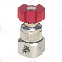 PARKER Excess Flow Valve: 316 Stainless Steel Body, 1/4 in Connection Size, NPTF, -10°F to 150°F (MPN FS190SDP). Key specifications — Brand: PARKER; Flow Limit Setting @ 30 psig Inlet: 9.0 slpm; Flow Limit Setting @ 1000 psig Inlet: 39.5 slpm; Connection Type: NPTF.