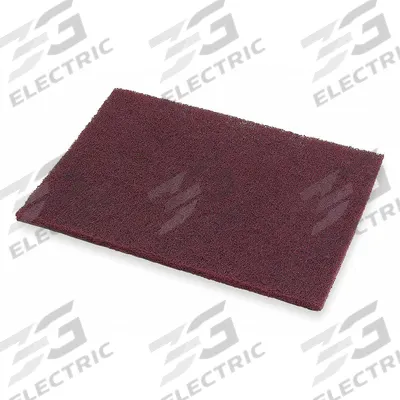 SCOTCH-BRITE Sanding Hand Pad: 6 in x 9 in, Aluminum Oxide, Very Fine, Maroon - General Purpose Surface-Conditioning Pads for All Surfaces