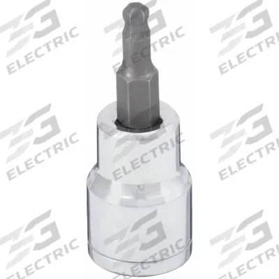 WESTWARD Socket Bit: 3/8 in Drive Size, Hex Tip, 7/32 in Tip Size, 1 7/8 in Overall Lg - Ball-End Hex Bit Sockets