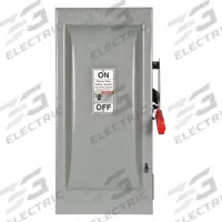 SIEMENS Safety Switch: Fusible, 100 A, Three Phase, 600V AC, Galvanized Steel, Indoor (MPN HF363). Key specifications — Brand: SIEMENS.