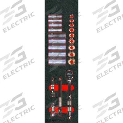PROTO Socket Sets: 3/8 in Drive, 22 Piece, 12-Point, SAE - SAE Socket Sets with Bit Sockets & Drive Tools