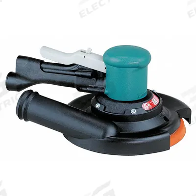 DYNABRADE Air Orbital Sander: 8 in Disc, Hook and Loop, 3/16 in Orbit, Non-Vacuum - Central Vacuum Random Orbital Sanders