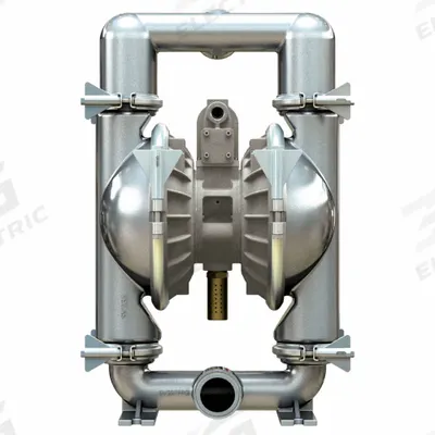 VERSAMATIC Air Operated Double Diaphragm Pump: Stainless Steel, 2 in, Tri-Clamp - FDA-Compliant AODD Pumps