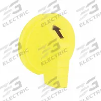 SCHNEIDER ELECTRIC Selector Switch Knob: 30 mm Compatible Switch Size, Short Lever, Yellow (MPN 9001Y8). Key specifications — Compatible Product Type: Selector Switches; Compatible with Series: 9001K; Brand: SCHNEIDER; Manufacturer Part Number: 9001Y8; Compatible Switch Size: 30 mm.