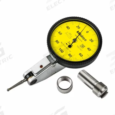 MITUTOYO Calibrated Indicator: 0 mm to 0.2 mm, Metric, 0.04 mm - Dial Test Indicators - Horizontal & Tilted-Face Styles