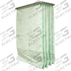 GRAINGER Pocket Air Filter: 24 in x 24 in x 22 in, MERV 11, Orange, Fiberglass, 8 Pockets (MPN 5W442). Key specifications — Display Sell UOM: EA; Brand: GRAINGER; Media Material: Fiberglass; Performance Rating: MERV 11.