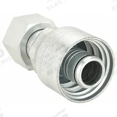 AEROQUIP Hydraulic Crimp Fitting: Steel x Steel, Straight, -12 For Hose Dash Size, ORS x Crimp (MPN 4SA16FR12). Key specifications — Fitting Gender: Female x Genderless; Fitting Connection Type: ORS x Crimp; For Hose Dash Size: -12; Thread Size: 1-7/16"-12; Brand: AEROQUIP.