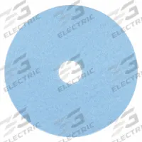 3M Burnishing Pad: Sky Blue, 20 in Dia, Polyester, 3,000 RPM Max Speed, Round, 1 in Thick, 5 PK (MPN 3050). Key specifications — Shape: Round; Material Group: Synthetic Fiber; Brand Name: 3M/Scotch-Brite.