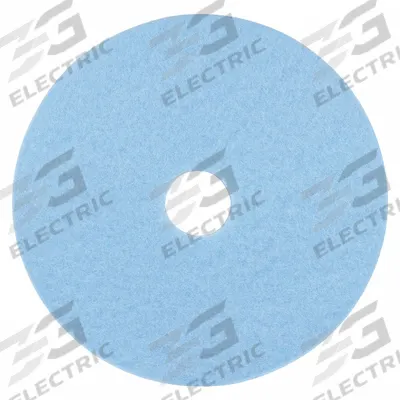 3M Burnishing Pad: Sky Blue, 20 in Dia, Polyester, 3,000 RPM Max Speed - Burnishing Pads