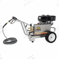 MI-T-M Gas-Powered Pressure Washer: Heavy Duty, Cart, 3,800 psi, 3.7 gpm, Usable Per Week 20 hr (MPN GBA-3800-0DAH). Key specifications — attr1034381: Honda; attr1037666: MI-T-M.