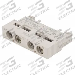 SCHNEIDER Auxiliary Contact: 2NO, 2.5 A Max Current (AC), Front Mount, Front-Mounted (MPN GVAE20). Key specifications — Brand: SCHNEIDER; Compatible with Series: TeSys.