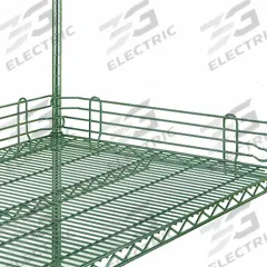 METRO Ledge: 36 in x 36 in x 4 in, Polymer/Stainless Steel (MPN L36N-4K3). Key specifications — Material: Polymer; Color: Green; Finish: Epoxy Coated; Brand: METRO; Ledge Size: 36 in.