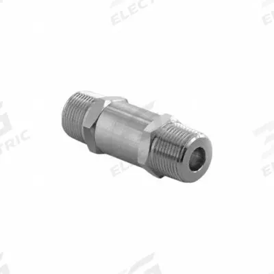 HAM-LET Check Valve: For Air/Chemicals/Gas/Water Media, Poppet, Inline Valve Body - Stainless Steel Instrumentation Poppet Check Valves