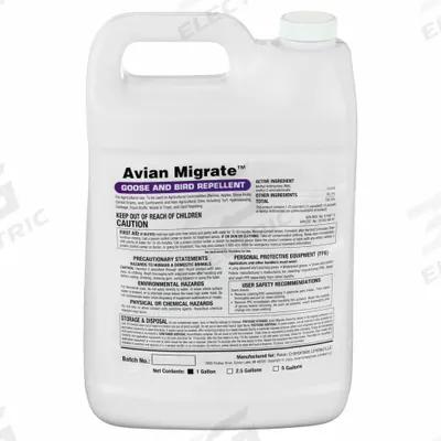 BIRD BARRIER Bird Repellent: Liquid, 1,000 sq ft Coverage Area, Jug - Bird Control Liquid Repellent