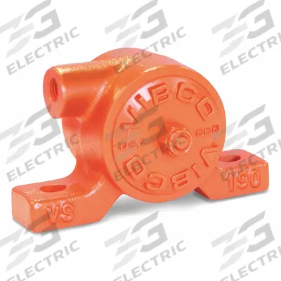 VIBCO Pneumatic Vibrator: 270 lbf, 7,200 vpm, 1/4 in NPT, VS, 70 dBA, Cast Iron - General Purpose Turbine & Ball Vibrators
